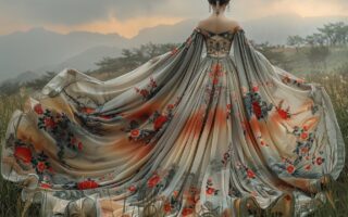 Peinture et étoffe : l’influence artistique sur les robes chinoises longues