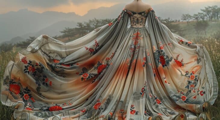 Peinture et étoffe : l’influence artistique sur les robes chinoises longues