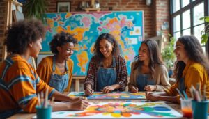 découvrez des idées inspirantes de projets artistiques collaboratifs à réaliser en groupe, pour stimuler la créativité, renforcer l’esprit d’équipe et partager des moments uniques autour de l’art.