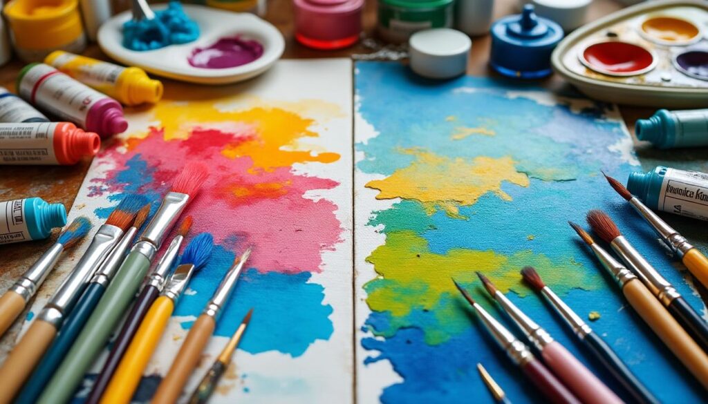 découvrez comment choisir entre peinture acrylique et peinture à l'huile grâce à nos conseils pratiques pour débutants et artistes confirmés.