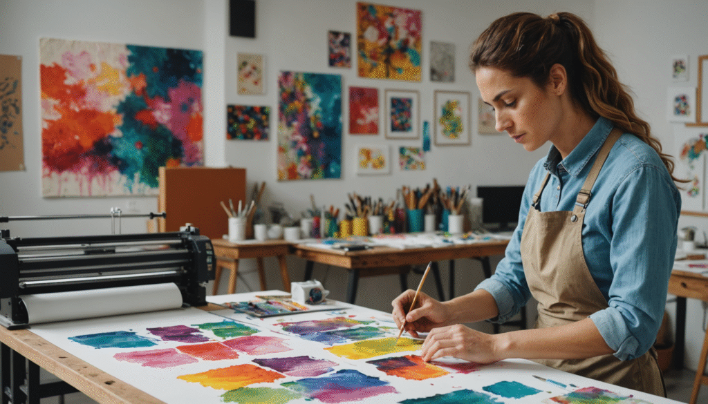 découvrez l'art de la peinture textile en italie avec des motifs inspirants qui allient tradition et créativité pour sublimer vos tissus.