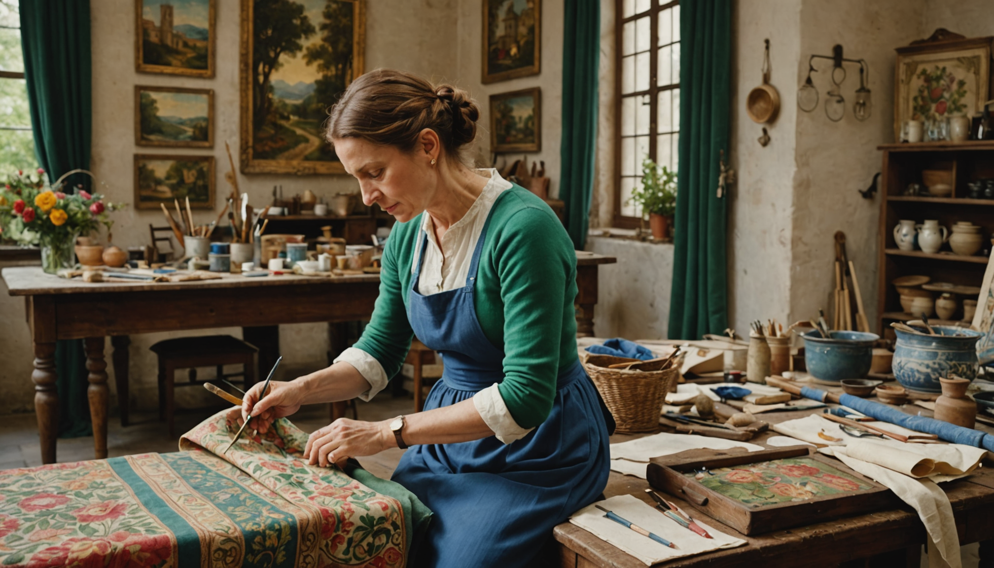 découvrez l'art de la peinture textile en italie avec des motifs inspirants alliant tradition et créativité pour sublimer vos créations.