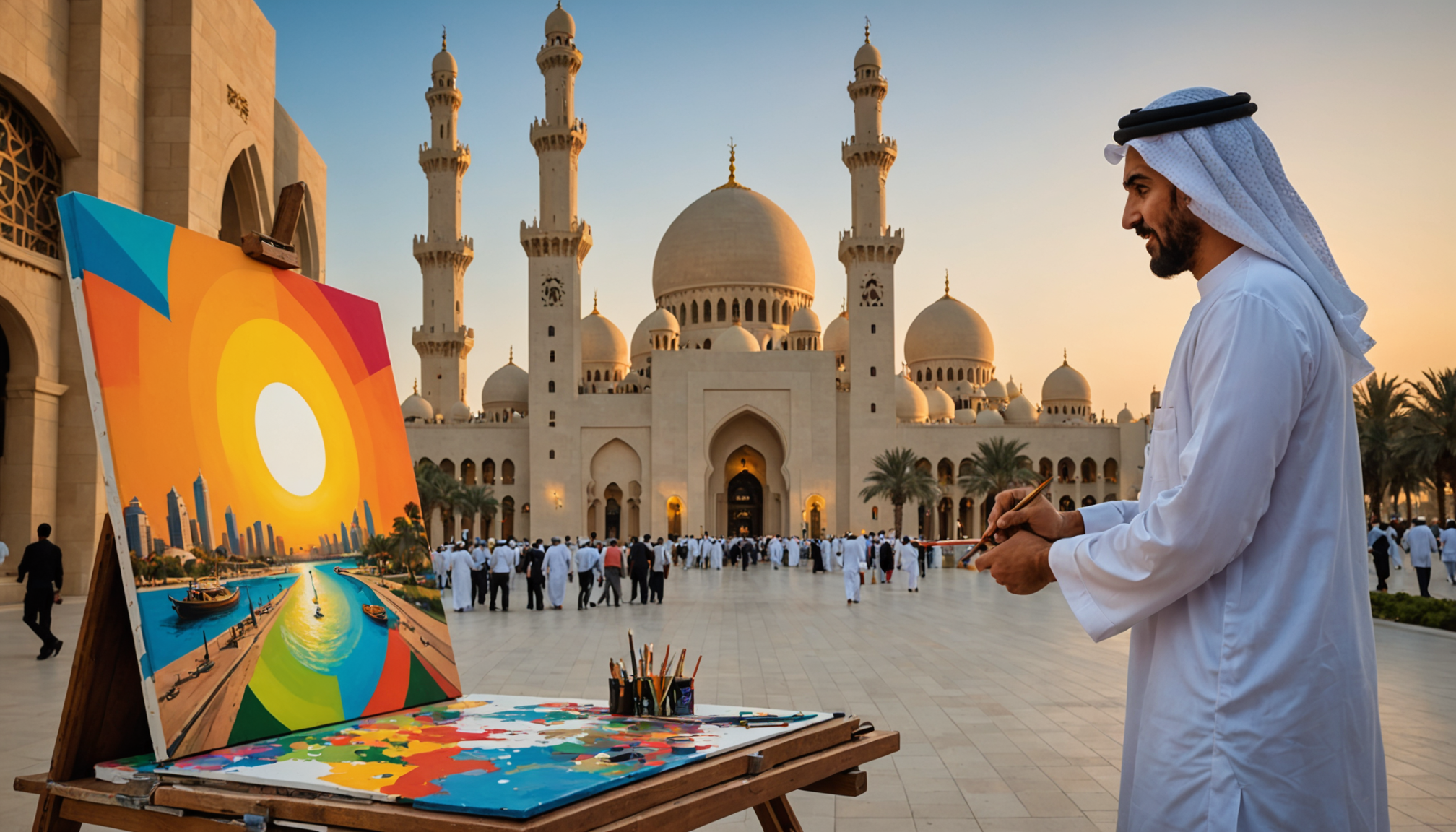 découvrez abu dhabi, une toile grandeur nature où les artistes voyageurs puisent leur inspiration entre modernité et traditions.