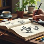 améliorez vos compétences en dessin avec des croquis rapides : entraînez-vous tous les jours en seulement 10 minutes pour progresser rapidement.