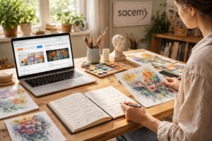 découvrez comment rentabiliser votre passion artistique grâce à etsy, bigcartel et les aides à la création sacem. maximisez vos ventes en ligne et bénéficiez des soutiens pour booster votre carrière musicale.