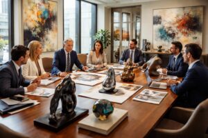 sotheby's corporate offre des solutions personnalisées pour l'acquisition d'œuvres d'art, permettant aux entreprises d'enrichir leurs espaces et valoriser leur image.