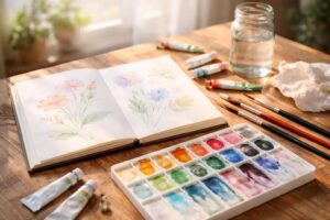 découvrez nos cours d’aquarelle pour débutants et apprenez les bases essentielles pour bien démarrer votre pratique artistique en toute confiance.